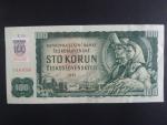 100 Sk/Kčs 1961 s. X 54, kolkovaná číslovač 2d, Baj. SK 3Aa, Pi. 17