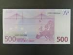 500 Euro 2002 s.N, Rakousko, podpis Willema F. Duisenberga, F001 tiskárna Österreichische Banknoten und Sicherheitsdruck, Rakousko
