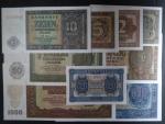 DDR - sada 0,50, 1, 2, 5, 10, 20, 50, 100, 1000 DM 1948, Ro. 339 - 347