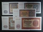 DDR - sada 5, 10, 20, 50, 100 DM 1955, Ro. 349 - 353