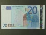 20 Euro 2002 s.U, Francie, podpis Willema F. Duisenberga,  E002 tiskárna F. C. Oberthur, Francie