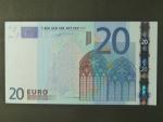20 Euro 2002 s.P, Holandsko, podpis Willema F. Duisenberga, G002 tiskárna Koninklijke Joh. Enschedé, Holandsko