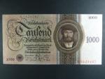 Německo, 1000 RM 1924 série A, podtiskové písmeno R, Ba. D9