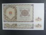 5000 Ks 1944 série 6Ni, 2x perf. SPECIMEN dole, 2 kusy s čísly po sobě 007581 a 007582