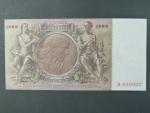 Německo, 1000 RM 1936 série A, podtiskové písmeno G, Ba. D 10