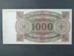 Německo, 1000 RM 1924 série A, podtiskové písmeno R, Ba. D 9