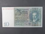 Německo, 10 RM 1929 série D, mírové vydání, podtiskové písmeno E, Ba. D 2b