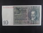Německo, 10 RM 1929 série Z, mírové vydání, podtiskové písmeno F, Ba. D2b