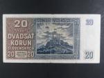 20 Ks 1939 série Cb 54 perf. SPECIMEN nahoře