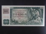 100 Kč 1961 s. P 78, kolek, Baj. CZ 1c, Pi. 1