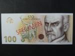 Pamětní tisk z nevydaného oceněného návrhu 100 Kč 2019 od Karla Zemana, série A 00 000000 s přetiskem SPECIMEN k 100.výročí budování české měny, motiv s Rašínem, dárkový obal, náklad série A - 100ks