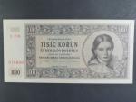 1000 Kčs 16.5.1945 série B 23, perf. 3md nad sebou