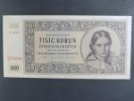 1000 Kčs 16.5.1945 série B 24, perf. 3md nad sebou