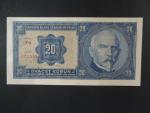 20 Kč 1.10.1926 série Da, tisk Haase Praha