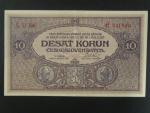 10 Kč 1919 série O 136
