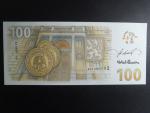 Pamětní tisk z nevydaného oceněného návrhu 100 Kč 2019 série A01 od Karla Zemana k 100.výročí budování české měny, motiv s Rašínem, s vlastnoručním podpisem 
