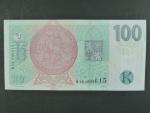 100 Kč 2019 s. M 18 s přítiskem ČNB 100 LET Kč 1919 - 2019