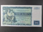 1000 Kč 25.5.1934, série B, 1x perf. SPECIMEN