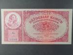 50 Kč 1.10.1929 série Ea, perf. SPECIMEN