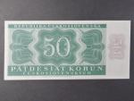 50 Kčs 29.8.1950, série A 21, perforace 3md do obloučku