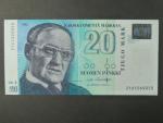 20 Markkaa / Mark 1993 var. podpisů, BNB. B402a