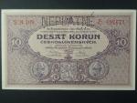 10 Kč 1927 série N 109, perf. NEPLATNÉ
