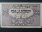 10 Kč 1927 série N 133, perf. NEPLATNÉ