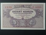 10 Kč 1927 série N 209, perf. NEPLATNÉ