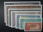 sada 5 -1000 Kčs 1945 vše perf. 