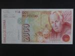 2000 Pesetas 1992, série E, BNB. B628a