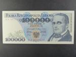 100.000 Zlotych 1.2.1990 série BA, BNB. B844a