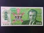 100 Kčs 1989 s. A 49, vzácně se vyskytující vysoká série