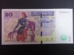 TUNIS, 20 Dinars 1992, BNB. B528a