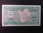 BURUNDI, 10 Francs 1991, BNB. B214f