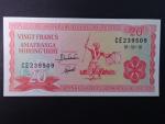 BURUNDI, 20 Francs 1991, BNB. B215h