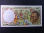 STŘEDNÍ AFRIKA-KAMERUN, 1000 Francs 1997 T, BNB. B102Ed
