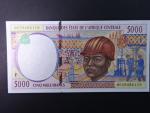 STŘEDOAFRICKÉ STÁTY-STŘEDOAFRICKÁ REPUBLIKA, 5000 Francs 2000, BNB. B104Ff