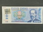 1000 Kč 1985/1993 série C 82, kolek lepený