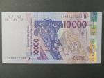 ZÁPADNÍ AFRIKA, MALI, 10000 Francs 2003 D, BNB. B124Da