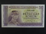 50 Kčs 1945 série JU, perf. 