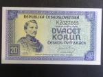 20 Kčs 1945 série KZ
