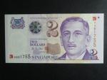 SINGAPUR, 2 Dollars 2000, BNB. B139a, Pi. 45