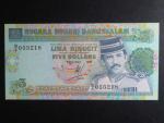 BRUNEJ, 5 Dollars 1993, BNB. B114d, Pi. 14