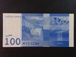 KYRGYSTÁN, 100 Som 2016, BNB. B229a, Pi. 26b