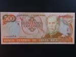 KOSTARIKA, 500 Colones 1994, BNB. B543a, Pi. 262