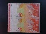 MALAJSIE, 10 Ringgit 1997 ve svislé dvoupásce, BNB. B136a, Pi.42