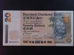 HONG KONG,  Standard Chatered Bank 20 Dollars 1998, BNB. B408g, Pi. 285