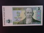 KAZACHSTÁN, 3 Tenge 1995, BNB. B108b, Pi. 8