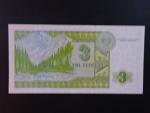 KAZACHSTÁN, 3 Tenge 1995, BNB. B108b, Pi. 8