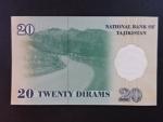 TÁDŽIKISTÁN, 20 Diram 1999, BNB. B203a, Pi. 12